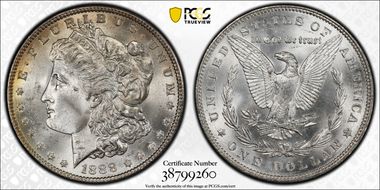 1888 $1 MS64