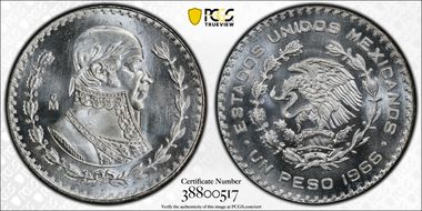 1966-Mo Peso KM-459 MS67