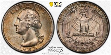 1932-S 25C MS65