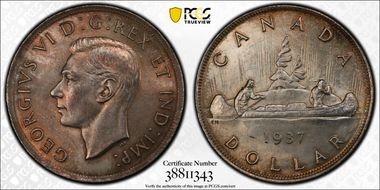1937 S$1 Double HP MS63