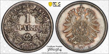 1881-D Mark J-9 MS66
