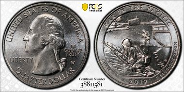 2019-W 25C War in the Pacific NP MS64