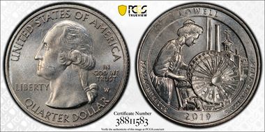 2019-W 25C Lowell NP MS64