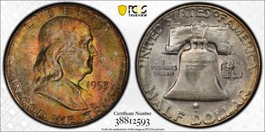 1953-S 50C MS66+