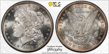 1879-S $1 MS67+