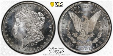 1880-S $1 MS67PL