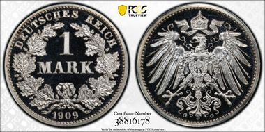 1909-G Mark J-17 PR67DCAM