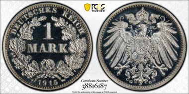 1915-G Mark J-17 PR66DCAM