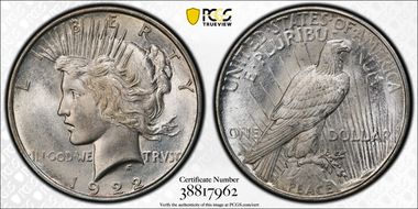 1922-D $1 MS66+