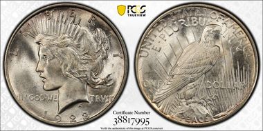 1922-D $1 MS66+