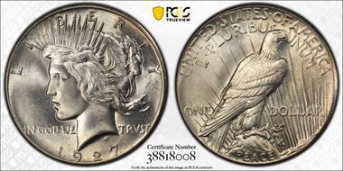 1927 $1 MS64+