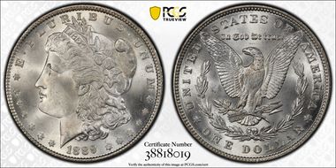 1889 $1 MS66+