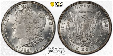 1893 $1 MS65+