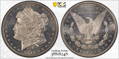 1898-S $1 MS65+ PL