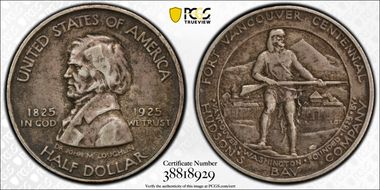 1925 50C Fort Vancouver XF40