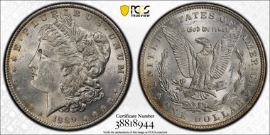 1889 $1 MS62
