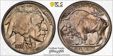 1938-D 5C Buffalo MS66