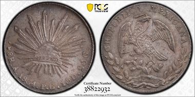 1864-A PG 8 R As01 AU53