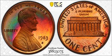 1983-S 1C PR66DCAM