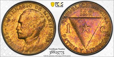 1953 1C Jose Marti MS62