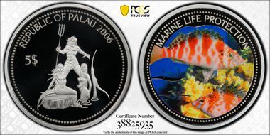 2006 $5 Hog Fish PR69DCAM