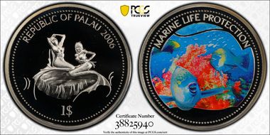 2006 $1 KM-126 Parrot Fish PR69DCAM