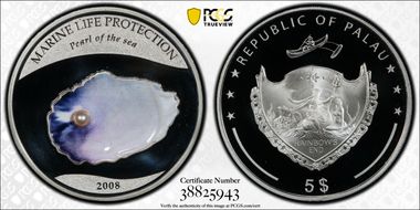 2008 $5 KM-137 Pearl of the Sea PR70DCAM