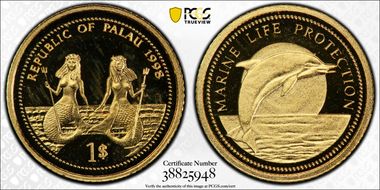 1998 $1 KM-26 Dolphin PR67DCAM