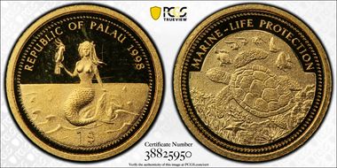 1998 $1 KM-31 Sea Turtle PR67DCAM