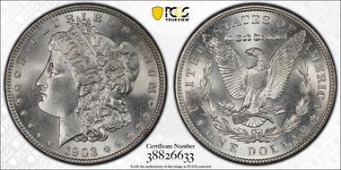 1903 $1 MS66