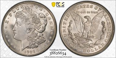 1921-D $1 MS67