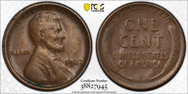 1922-D 1C Weak D VF20BN