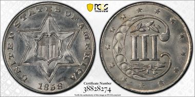1858 3CS MS63