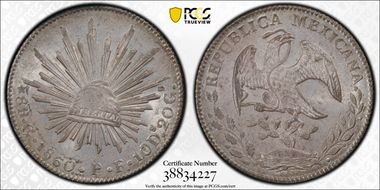 1860/59-Go PF 8 R Go44 MS63