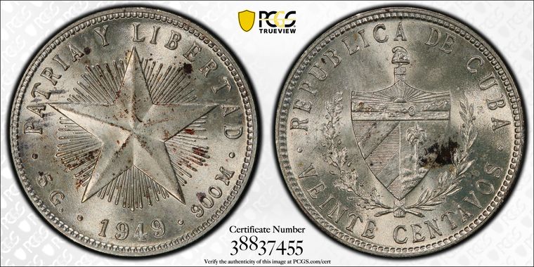 Cert 38837455 - Coin Image