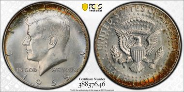 1965 50C MS66