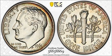 1961 10C PR66