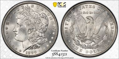 1890 $1 MS64