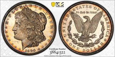 1890-O $1 MS62PL