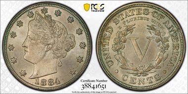 1884 5C MS64