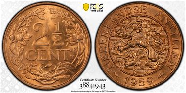 1959 2 1/2C MS65RD