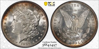 1887 $1 MS64