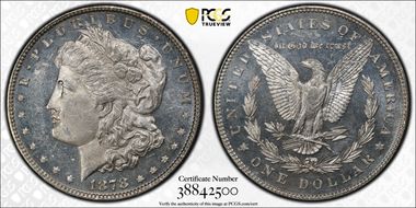 1878 7TF $1 Reverse of 1878 MS63PL