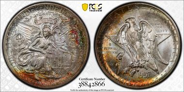 1937-D 50C Texas MS67+