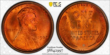1909 VDB 1C MS67RD