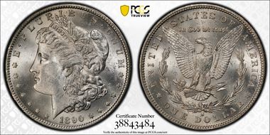 1890-S $1 MS64