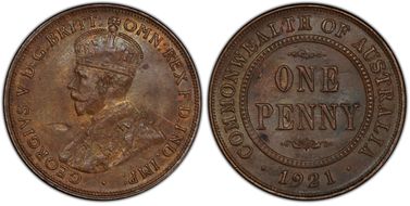1921 1D Indian obverse MS62BN