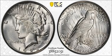 1928-S $1 MS64+