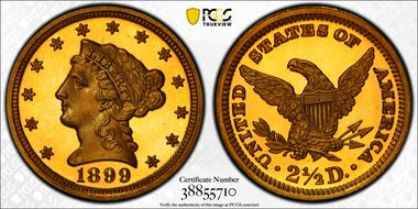 1899 $2.50 PR68DCAM