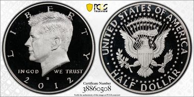 2012-S 50C Silver PR70DCAM